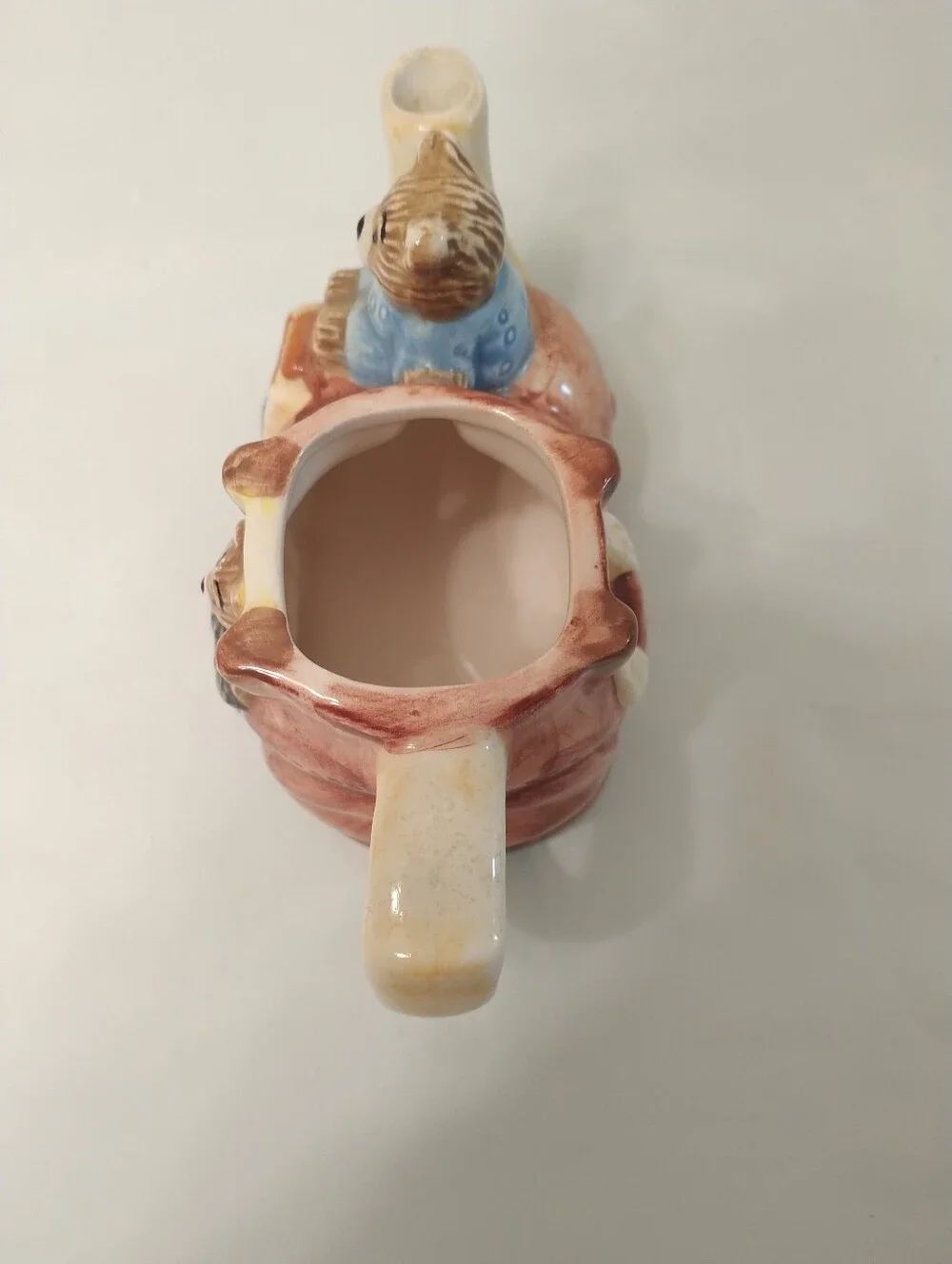 Mini Teapot Teddybear Family In A Shoe Storybook Ceramic Collectibles Teddy